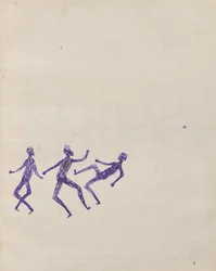 Kwatkwat-Leute - (Aborigines kämpfen) Skizzenbuch hauptsächlich über Aktivitäten der Aborigines und Weißen